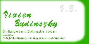 vivien budinszky business card